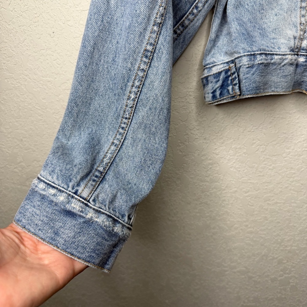 KSUBI Justify Denim Trucker Jacket in Karma Flash - Picture 7 of 14